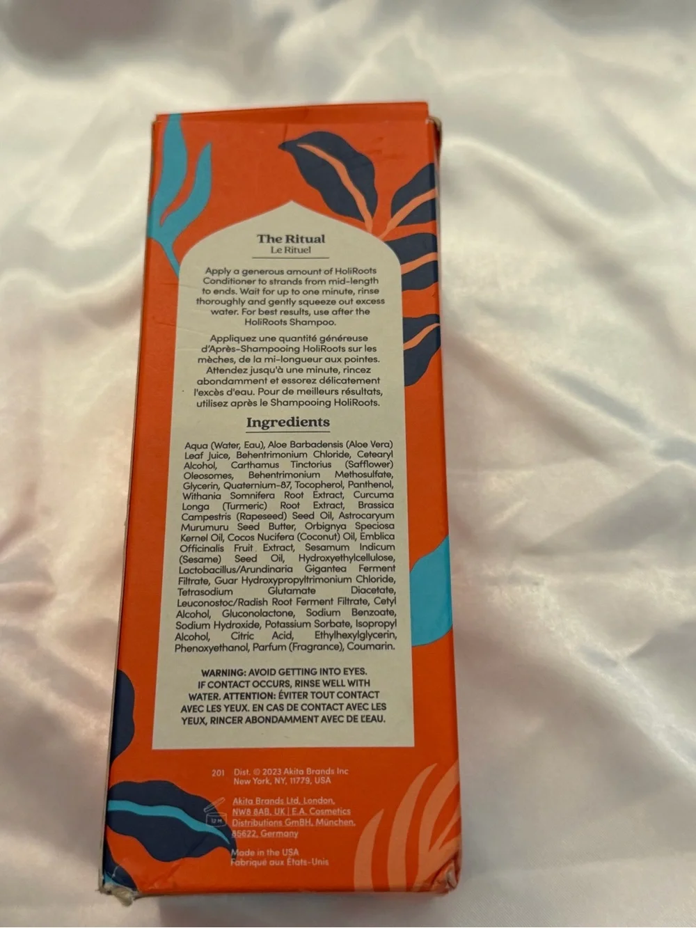 Fable & Mane HoliRoots Conditioner 8.5 fl oz Full Size New Box Coconut Turmeric